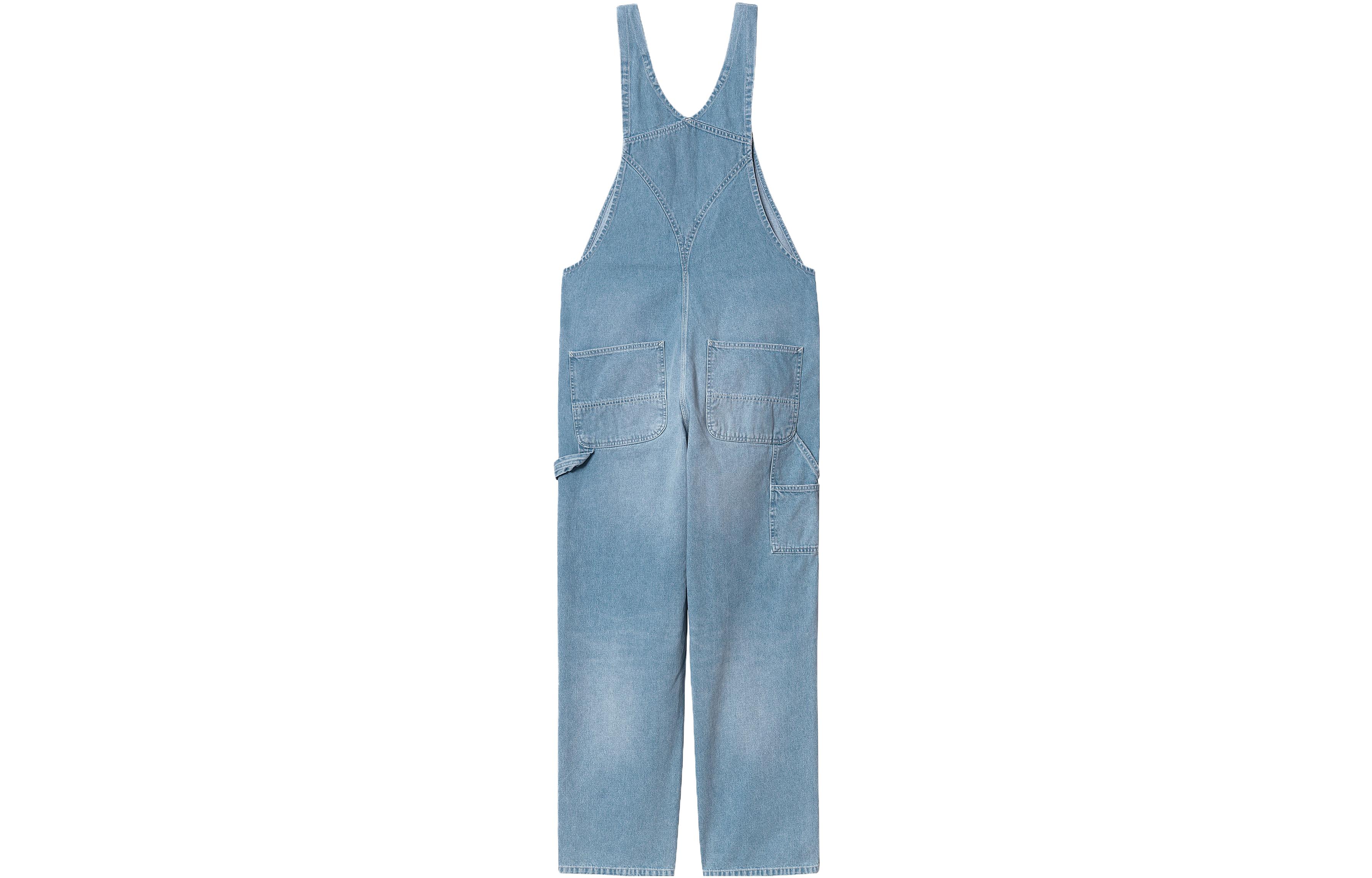 Lookbook Carhartt WIP SS23 丹宁logo口袋无袖连体裤 男女通用。 I022946-01-ZO