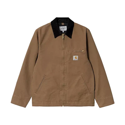 Carhartt WIP SS23 Detroit Jacket Brown/Black Corduroy Collar Outerwear I031947-08W-02