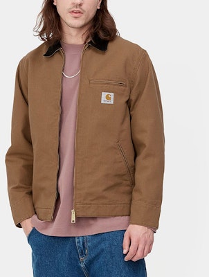Chaqueta Carhartt WIP SS23 Detroit Marrón/Negro Cuello de Pana Abrigo. I031947-08W-02 Lookbook Chaqueta Carhartt WIP SS23 Detroit Marrón/Negro Cuello de Pana Abrigo. I031947-08W-02