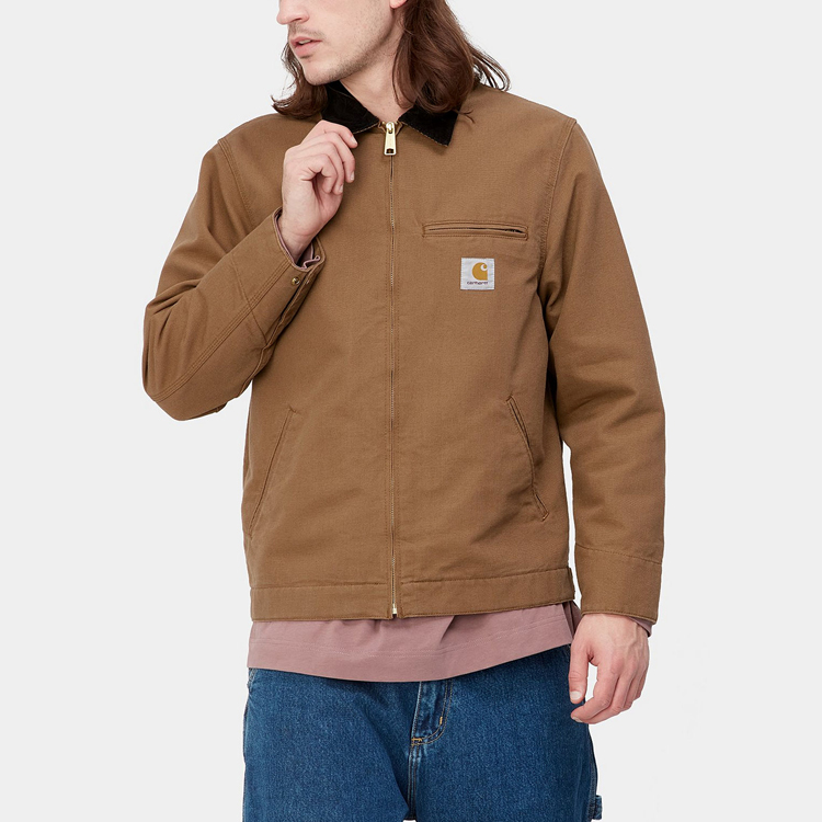 Purchase Chaqueta Carhartt WIP SS23 Detroit Marrón/Negro Cuello de Pana Abrigo. I031947-08W-02
