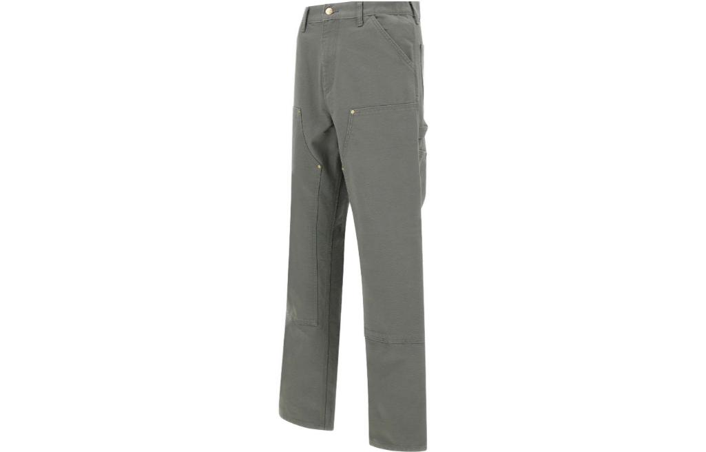 Shop Carhartt WIP SS23 Seluar Double Knee Smoke Green Workwear Straight Fit. I031501-1ND0-232