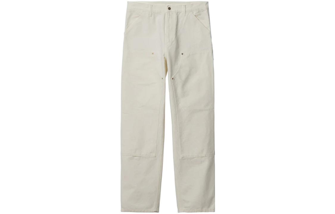 Carhartt WIP SS23 Double Knee Work Pants White  Casual Workwear Trousers I031501-D6-06