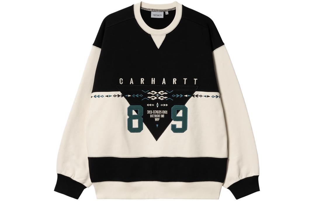 Carhartt WIP SS23 Frontier Patchwork Colorblock Number Print Sweatshirt Men I031791-1LM-XX