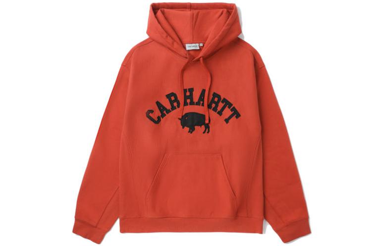Carhartt WIP SS23 Graphic Logo Print Hoodie Orange () CHXSWS231409K-RDX