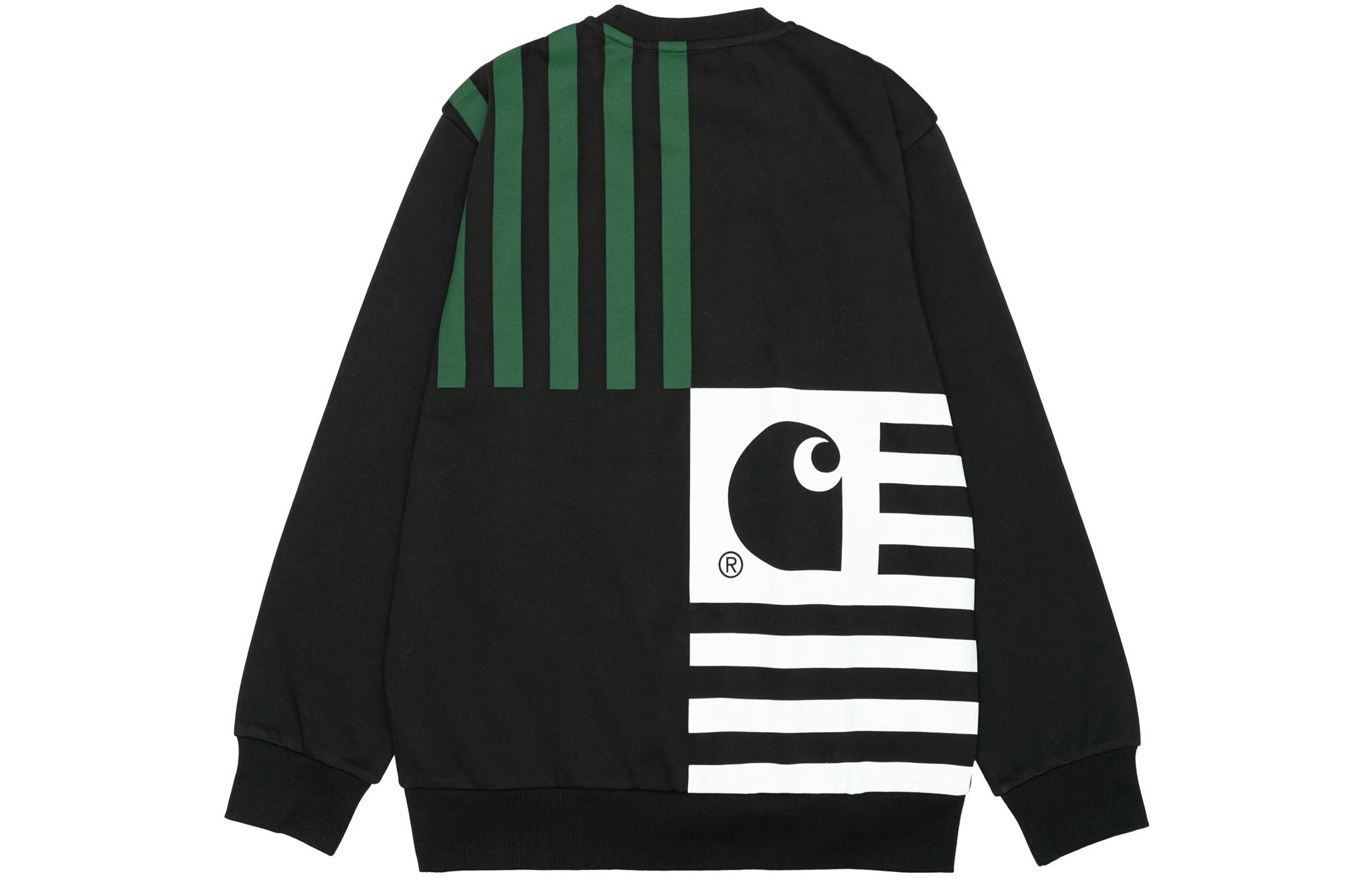 Carhartt WIP SS23 Graphic Print Black Long-Sleeve Loose-Fit Sweatshirt Mens I031785-23S-89XX