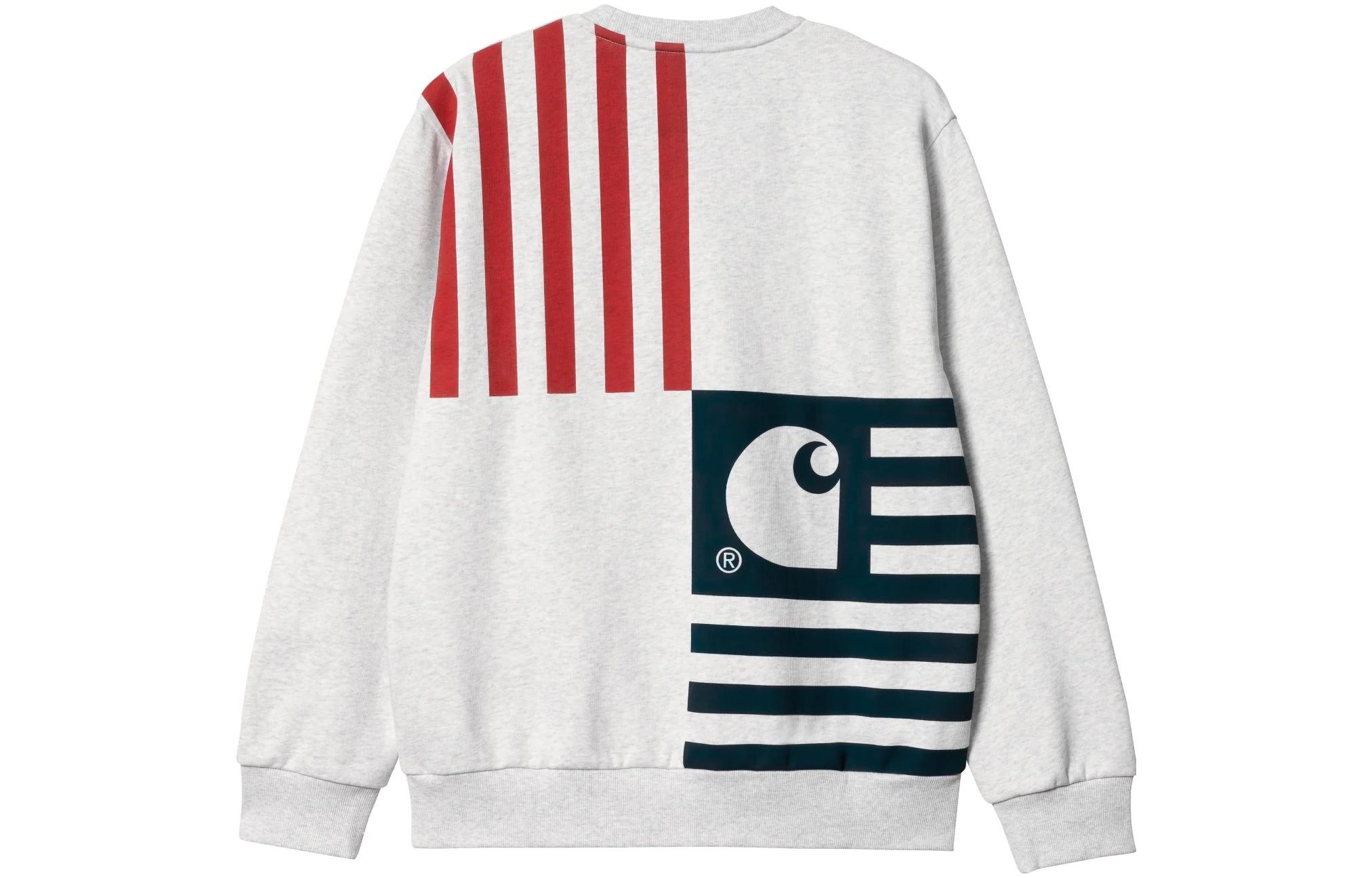 Carhartt WIP SS23 Graphic Print Loose Fit Crewneck Sweatshirt Grey Mens I031785-23S1-482XX