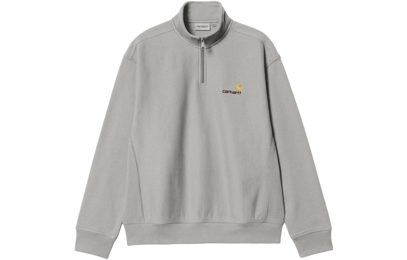 Carhartt WIP SS23 Gray Loose Fit Sweatshirt with Logo Embroidery I027014-0WF-XX