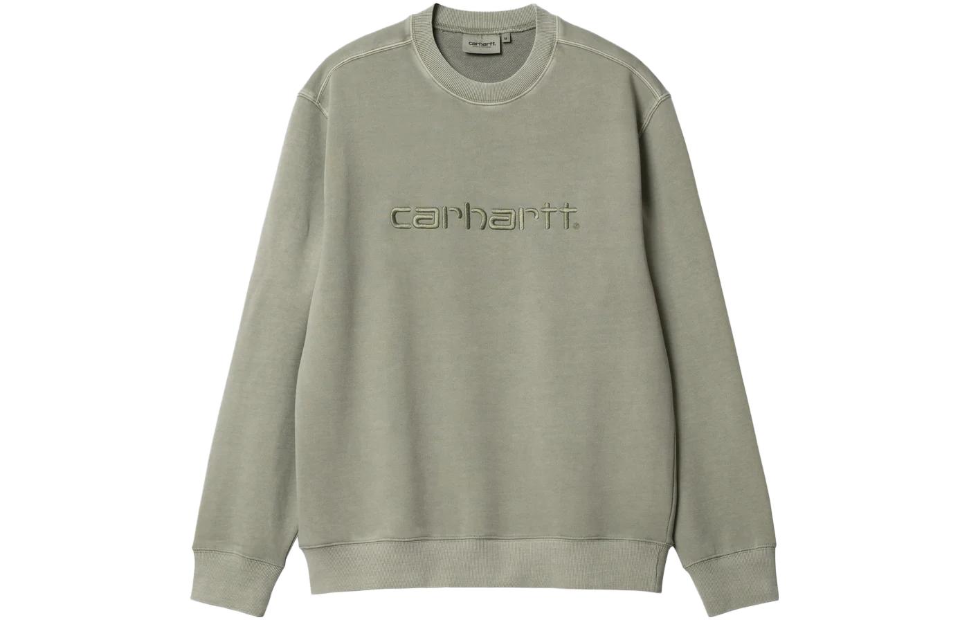 Order Carhartt WIP SS23 绿色刺绣标志圆领卫衣 I031788-1CT-GD
