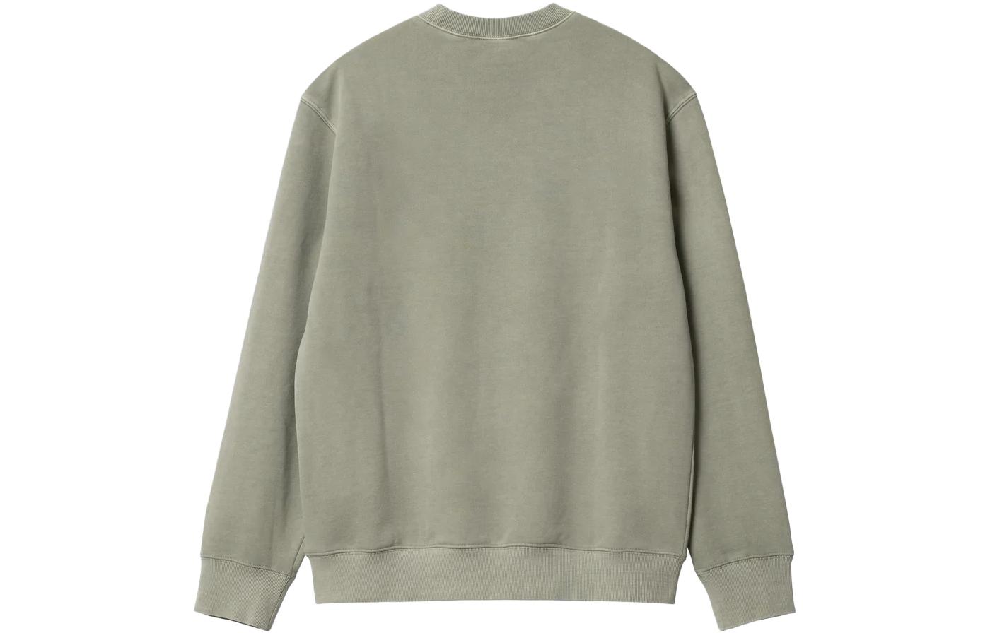 Lookbook Carhartt WIP SS23 绿色刺绣标志圆领卫衣 I031788-1CT-GD