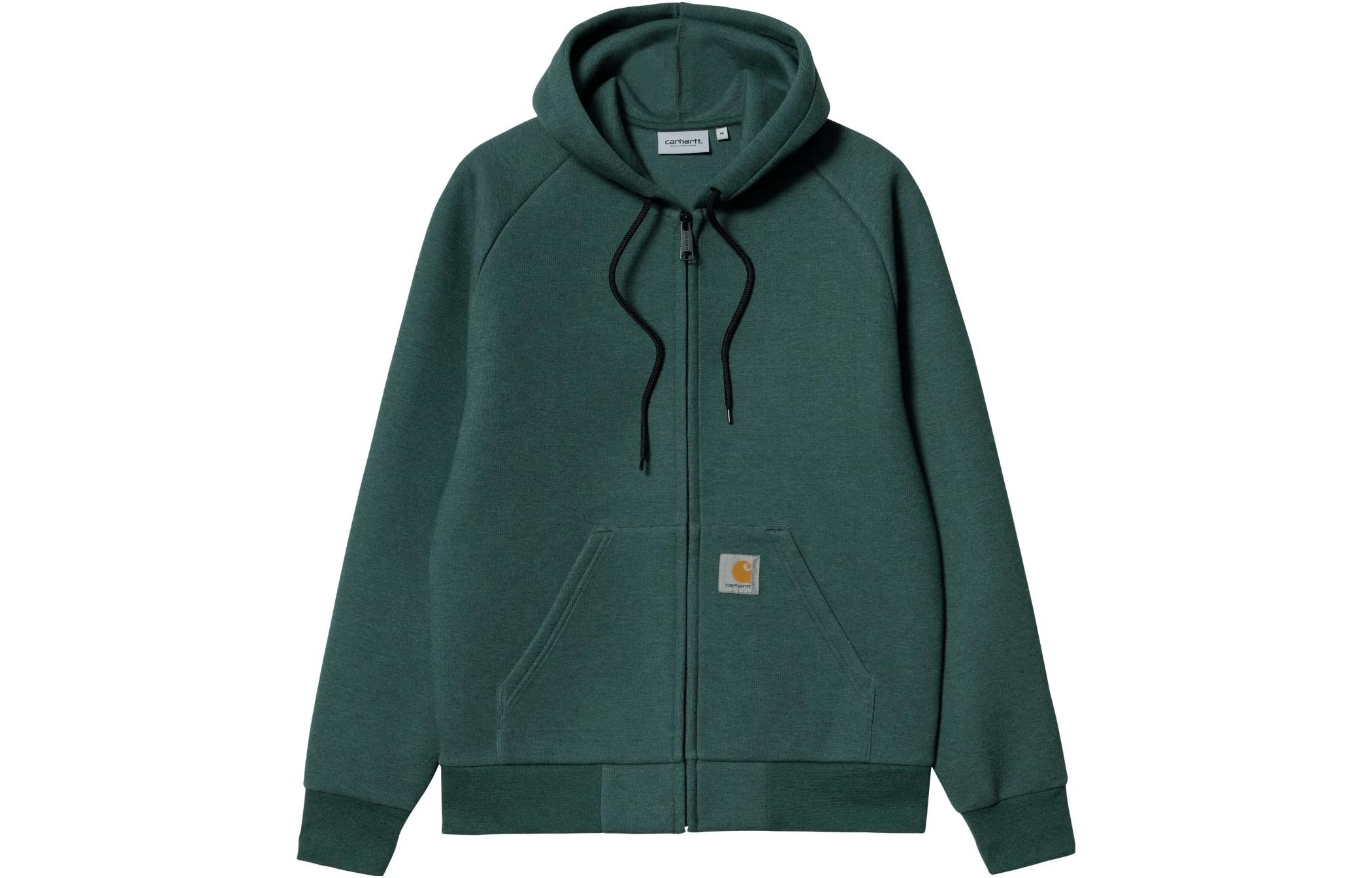 Carhartt WIP SS23 Green Logo Tag Casual Loose Hoodie Jacket Long Sleeve I031485-23S-1D7XX