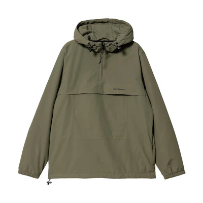 Carhartt WIP SS23 Half-Zip Hoodie Jacket Green Plain Letter Print I030820-0Z3-XX