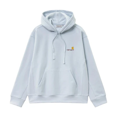 Carhartt WIP SS23 Light Blue Hoodie with Logo Embroidery I028279-1D4-XX