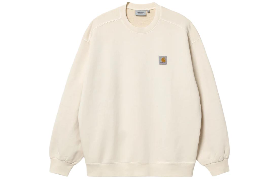 Carhartt WIP SS23 Logo Crewneck Pullover Sweatshirt Beige I029957-D6-GD