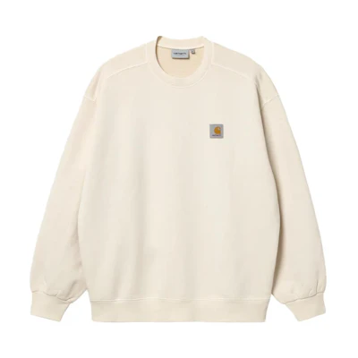 Carhartt WIP SS23 Logo Crewneck Pullover Sweatshirt Beige I029957-D6-GD