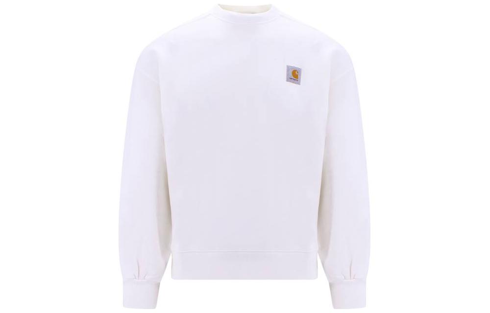 Carhartt WIP SS23 Logo Crewneck Pullover Sweatshirt White () I029957-D6G-D1
