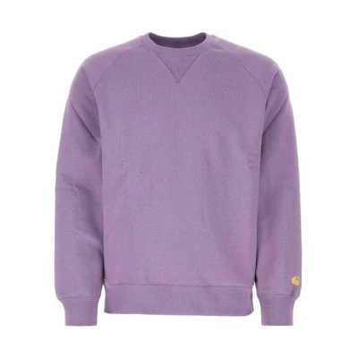 Carhartt WIP SS23 Logo Crewneck Sweatshirt Purple () I026383-1NT-XX
