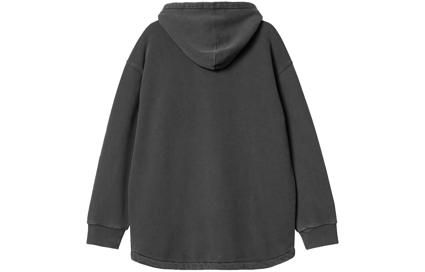 Lookbook Carhartt WIP SS23 Logo Drawstring Hoodie - Kelabu Arang I031368-89-GD