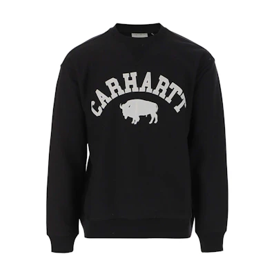 Carhartt WIP SS23 Logo Embroidered Graphic Crewneck Sweatshirt Black () I031408-0D2-XX
