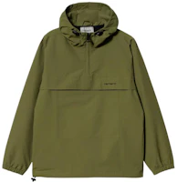 Carhartt WIP SS23 Logo Print Pullover Hooded Jacket Green () I030008-1FS-XX Carhartt WIP SS23 Logo Print Pullover Hooded Jacket Green () I030008-1FS-XX