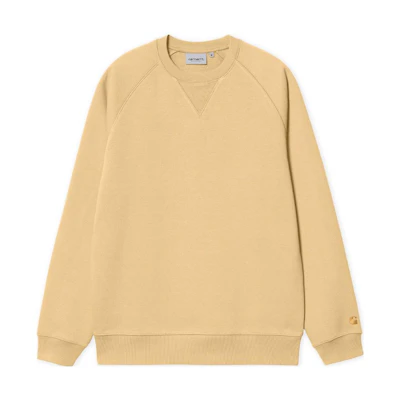 Carhartt WIP SS23 Logo Print Pullover Sweatshirt Yellow () I026383-1NS-XX