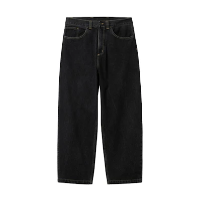 Carhartt WIP SS23 MARINA Black Loose Fit Straight Leg Jeans Men I031246-89-06