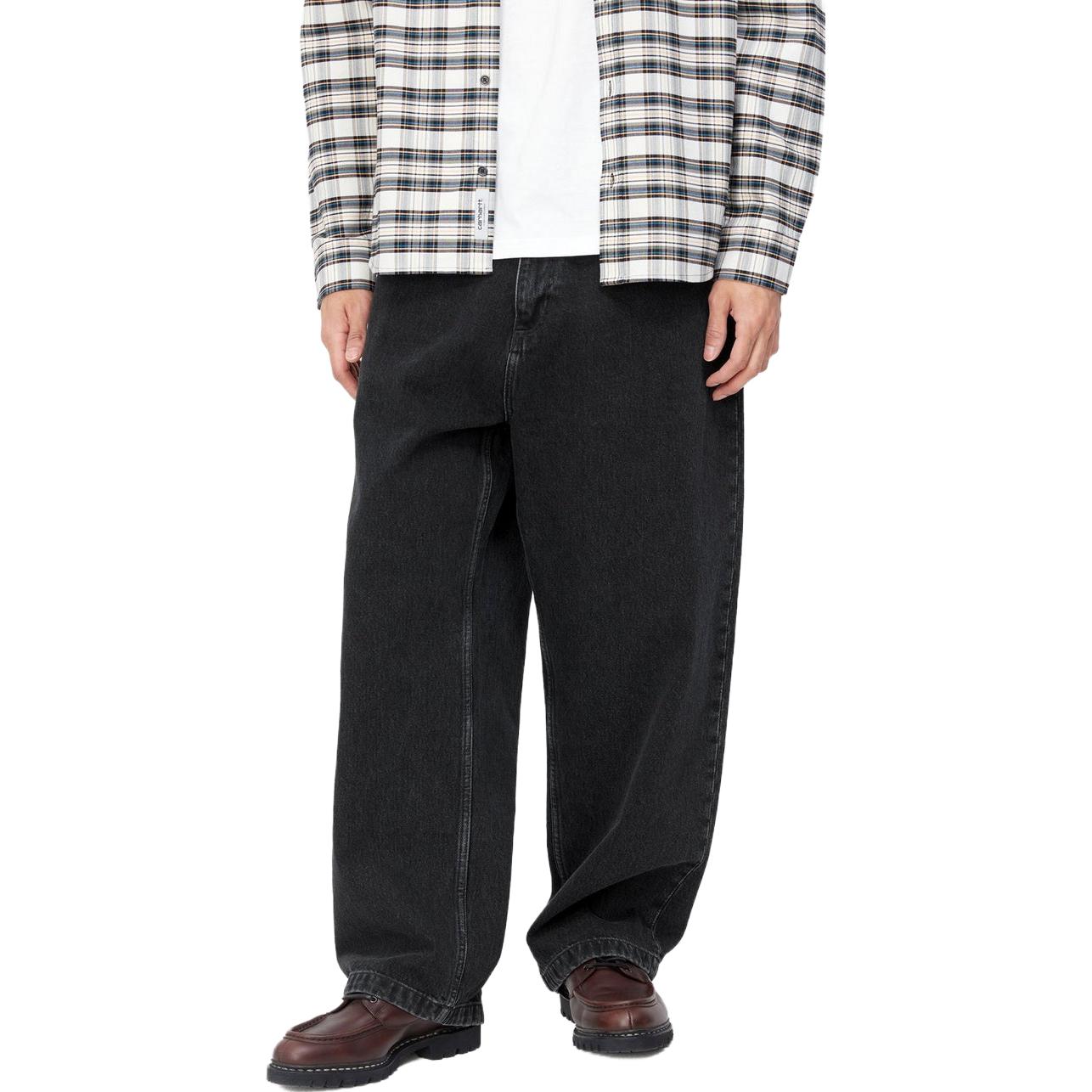 Purchase Carhartt WIP SS23 MARINA Black Loose Fit Straight Leg Jeans Men I031246-89-06