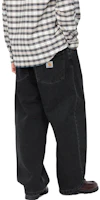 Details for Carhartt WIP SS23 MARINA 黑色寬鬆直筒牛仔褲 男款 I031246-89-06