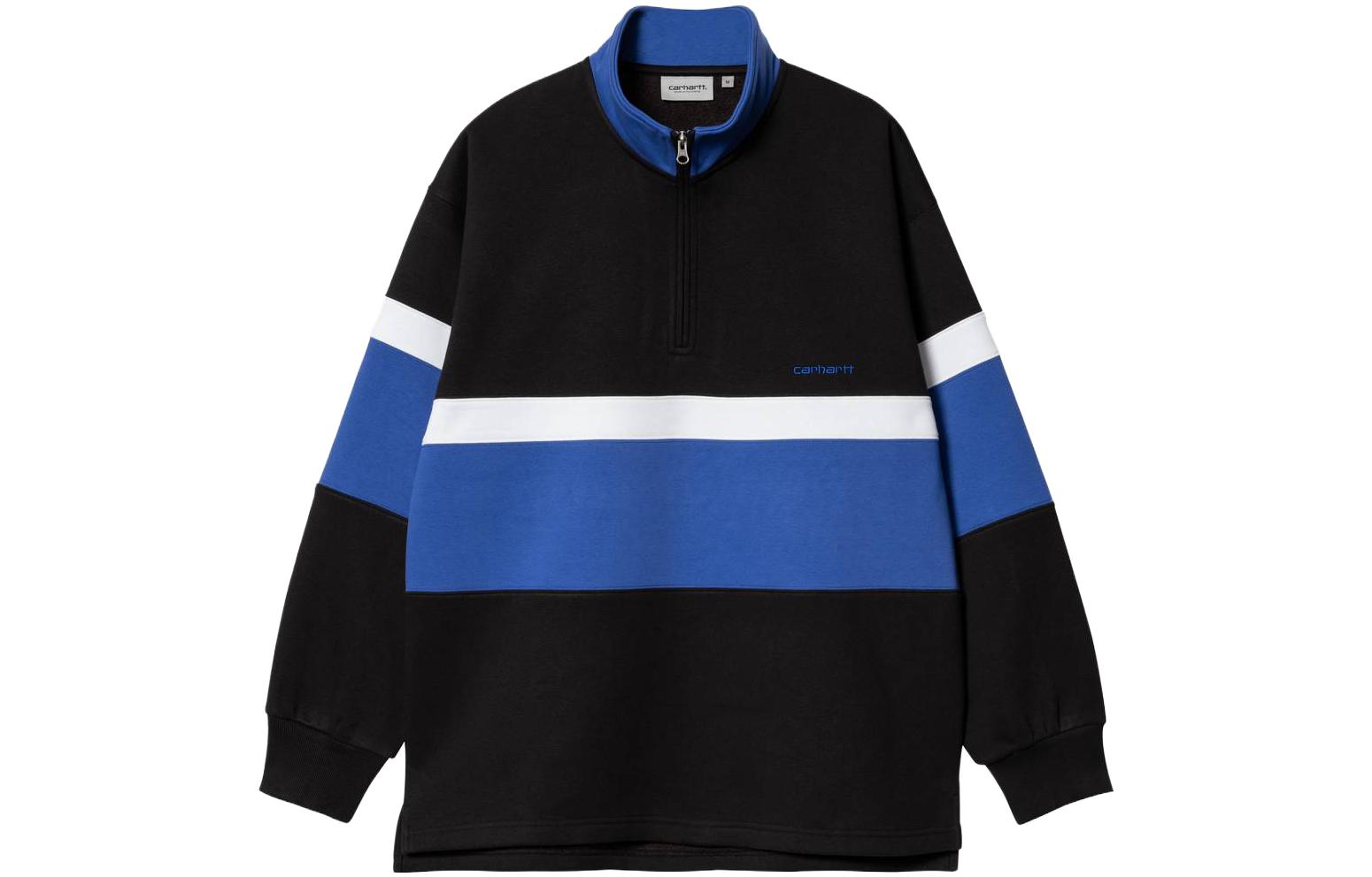 Carhartt WIP SS23 MARINA Half-Zip High-Collar Sweatshirt Men’s Black I031792-1IC-XX