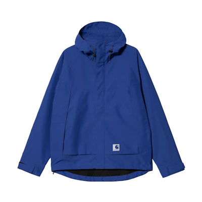 Carhartt WIP SS23 Marina Waterproof Zip Hoodie Jacket Men’s Blue I031478-1CX-XX