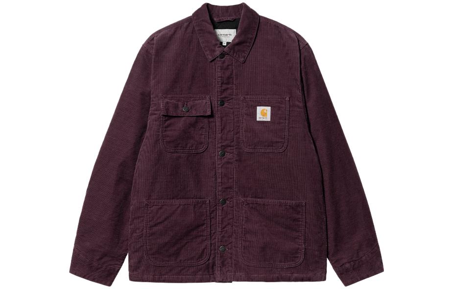 Carhartt WIP SS23 Men’s Lilac Multi-Pocket Single-Breasted Long-Sleeve Jacket CHXJKI031209J-1-PPL