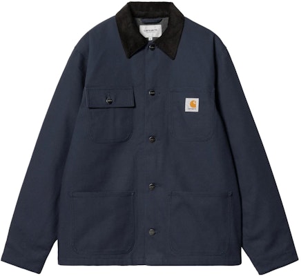 Carhartt WIP SS23 Michigan Chore Coat Winter Blue Casual Jacket. I015261-B89-01 Order Carhartt WIP SS23 Michigan Chore Coat Winter Blue Casual Jacket. I015261-B89-01