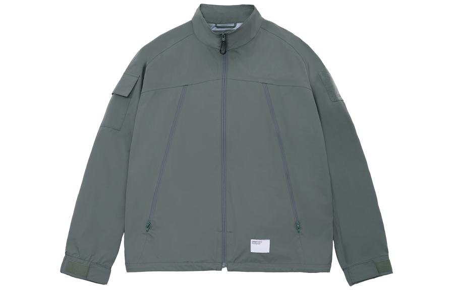 Carhartt WIP SS23 Military Multi-Pocket Velcro Stand Collar Jacket Grey CHXJKS233023K
