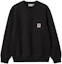Buy Sudadera Negra Carhartt WIP SS23 Oversized Heart Pocket Crewneck. I032315-89-XX