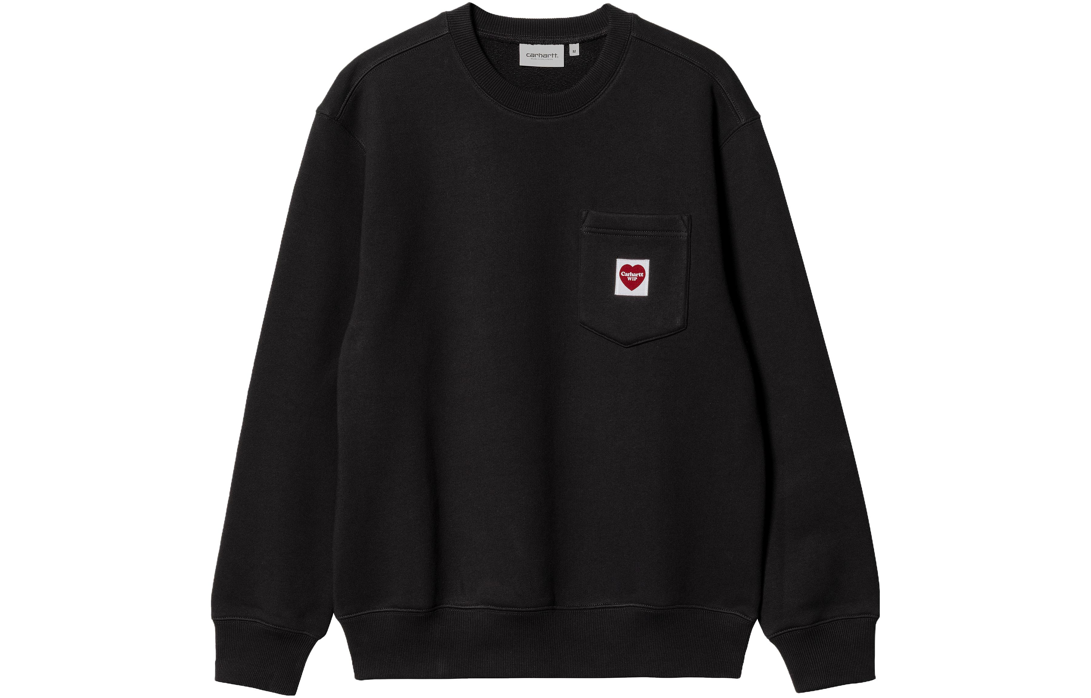 Order Sudadera Negra Carhartt WIP SS23 Oversized Heart Pocket Crewneck. I032315-89-XX