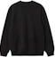 Lookbook Sudadera Negra Carhartt WIP SS23 Oversized Heart Pocket Crewneck. I032315-89-XX