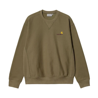 Carhartt WIP SS23 Oversized Logo Embroidered Crewneck Sweatshirt Green I025475-1N3-XX