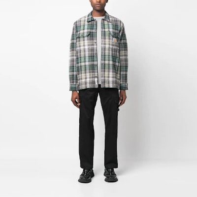 Carhartt WIP SS23 Plaid Logo Embroidered Workwear Shirt Green Long Sleeve I031460-1GX-XX Lookbook Carhartt WIP SS23 Plaid Logo Embroidered Workwear Shirt Green Long Sleeve I031460-1GX-XX