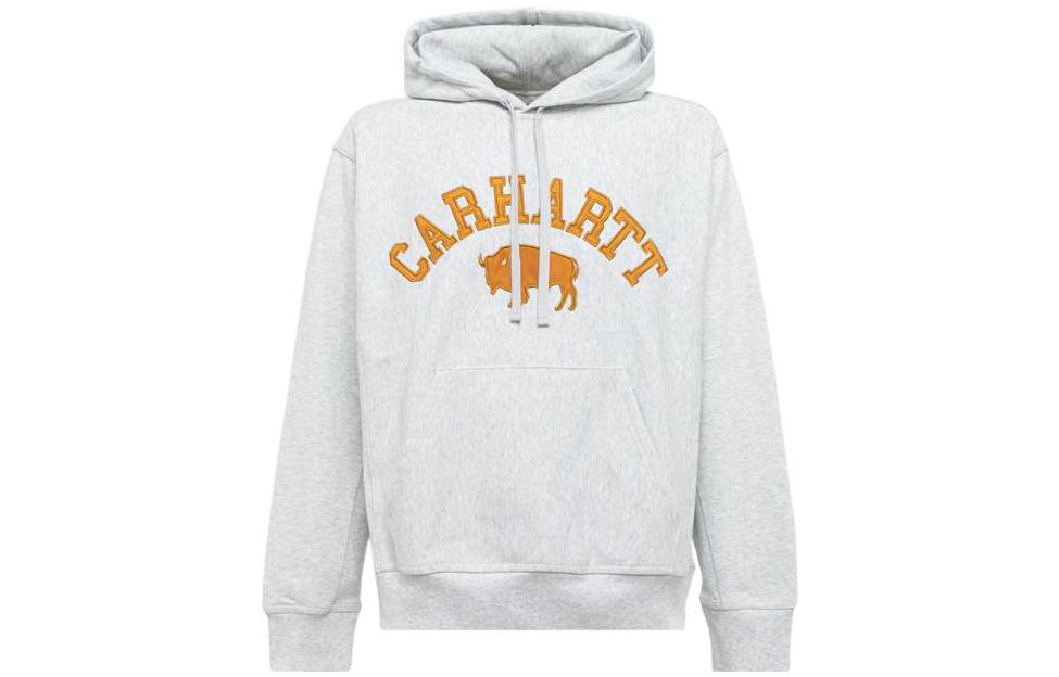 Carhartt WIP SS23 Pullover Sweatshirt with Chest Logo Print Grey I0314091-ET-XX