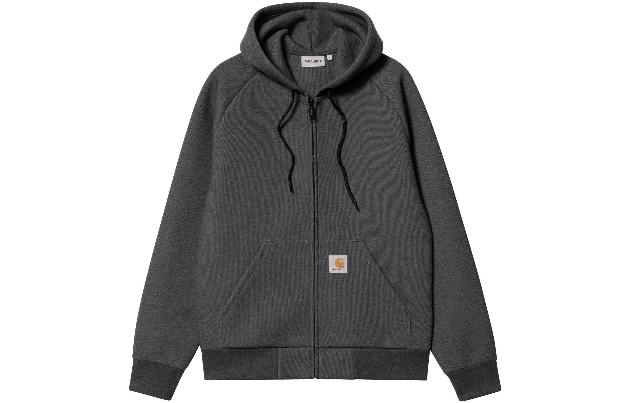 Carhartt WIP SS23 Relaxed Fit Logo Drawstring Hooded Jacket Black I031485-23S-89XX