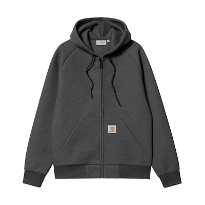 Carhartt WIP SS23 Relaxed Fit Logo Drawstring Hooded Jacket Black I031485-23S-89XX
