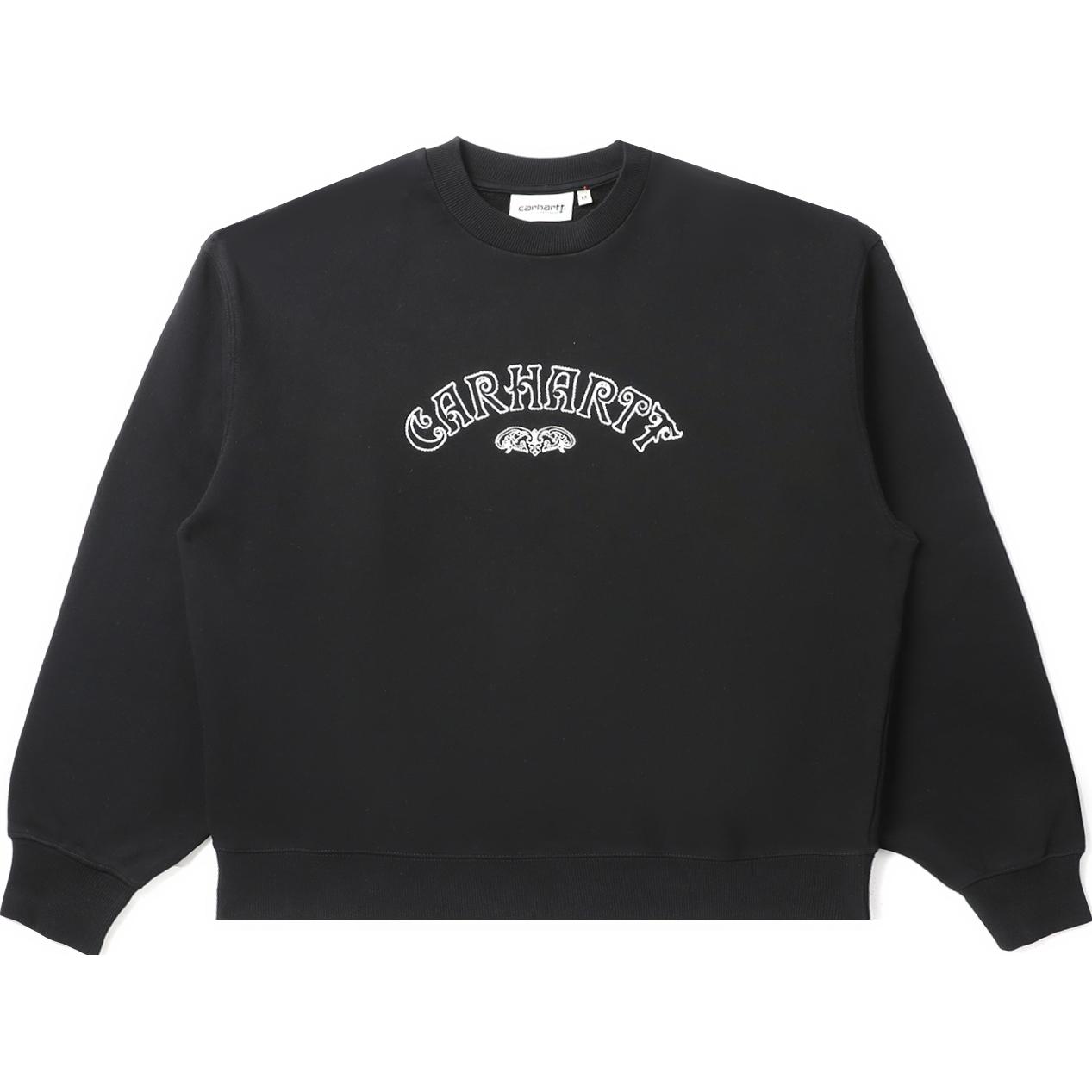 Carhartt WIP SS23 Retro Logo Embroidered Crewneck Sweatshirt Unisex CHXSWI030635J