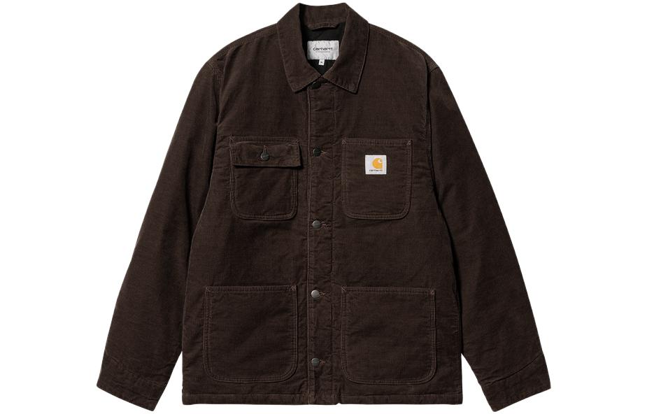 Carhartt WIP SS23 Single-Breasted Long-Sleeve Jacket Red Brown CHXJKI031209J-1-BWD