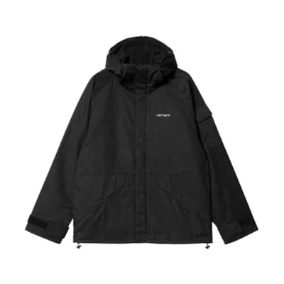 Carhartt WIP SS23 Solid Color Hooded Jacket Black I031356-0D2-XX