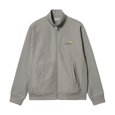 Carhartt WIP SS23 Solid Color Zip-Up Ribbed Jacket Grey () I031686-0WF-XX