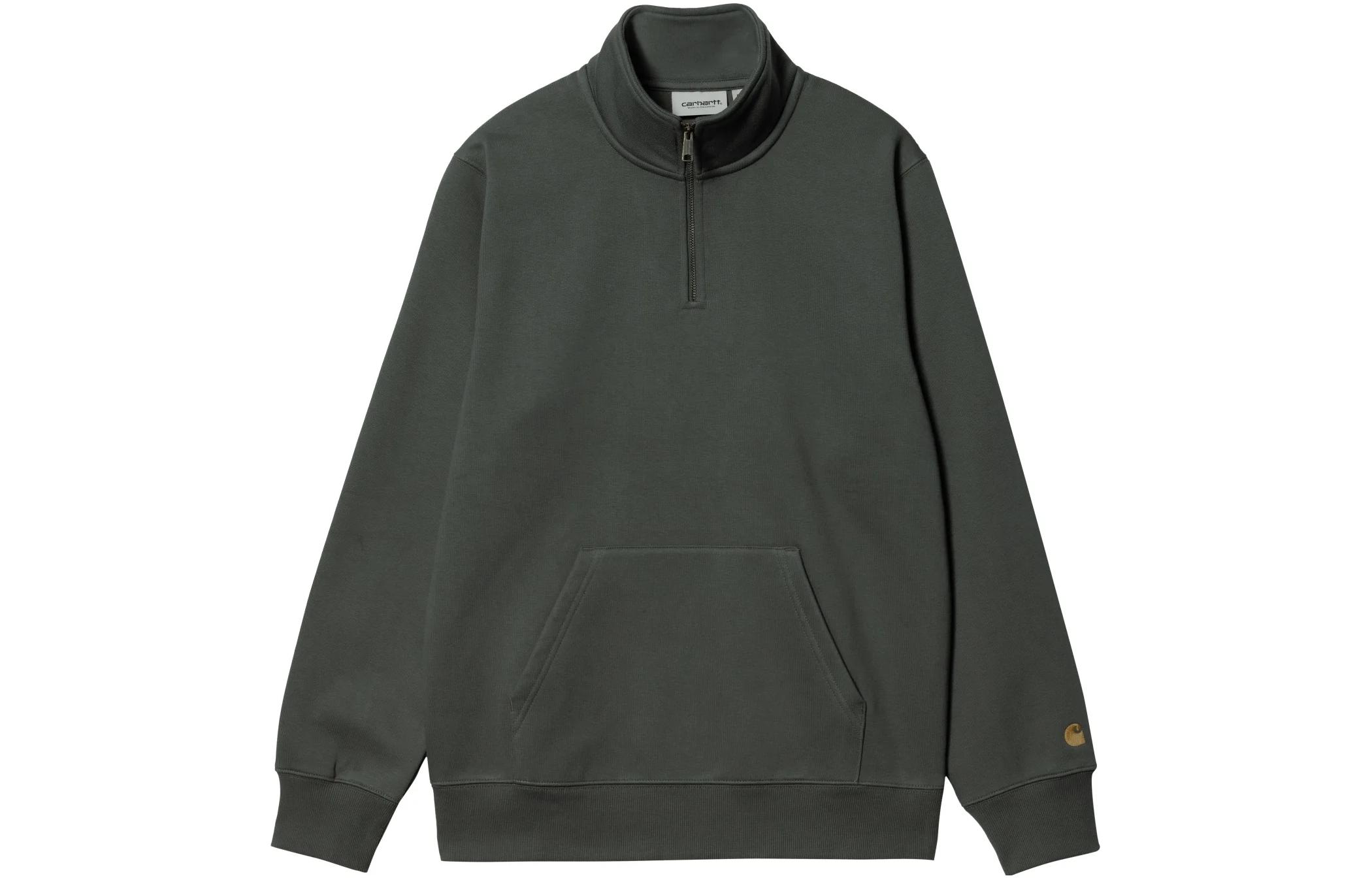 Carhartt WIP SS23 Stand Collar Long-Sleeve Sweatshirt Deep Green I027038-1DF-XX