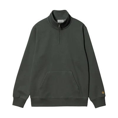 Carhartt WIP SS23 Stand Collar Long-Sleeve Sweatshirt Deep Green I027038-1DF-XX