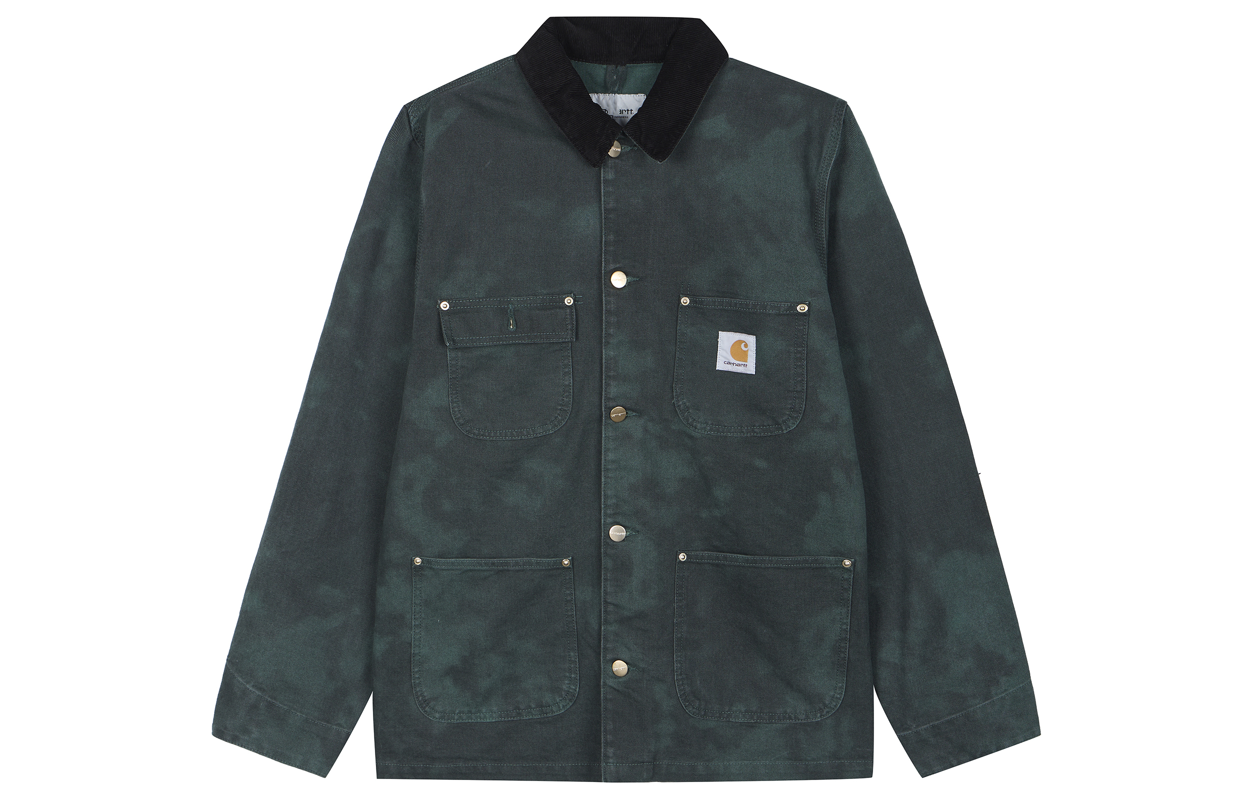 Carhartt WIP SS23 Tie-Dye Button-Up Long Sleeve Jacket Green () I031390-1MP-XX