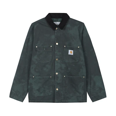 Carhartt WIP SS23 Tie-Dye Button-Up Long Sleeve Jacket Green () I031390-1MP-XX