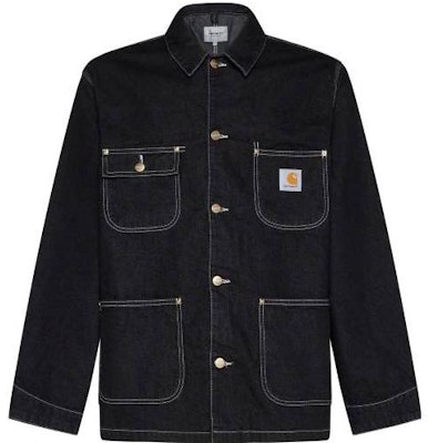 Carhartt WIP SS23 Vintage Washed Multi-Pocket Denim Jacket Black Mens. I031896-89-2Y Order Carhartt WIP SS23 Vintage Washed Multi-Pocket Denim Jacket Black Mens. I031896-89-2Y