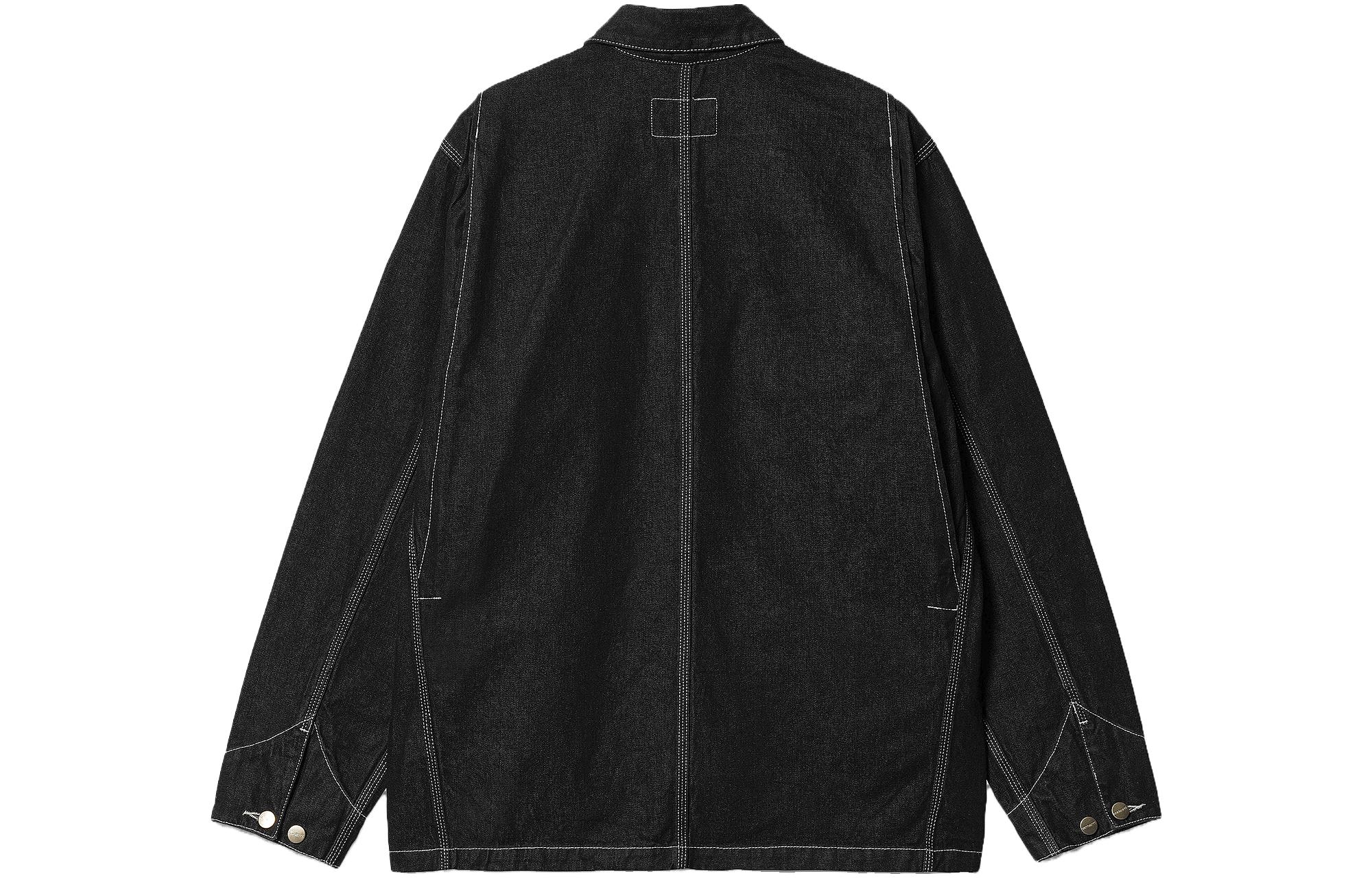 Lookbook Carhartt WIP SS23 Vintage Washed Multi-Pocket Denim Jacket Black Mens. I031896-89-2Y